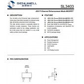 SL3403  -30V -3.5A場效應(yīng)管P溝道 完美替代AO3403