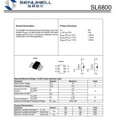 SL6800 30V 3.4A貼片MOS管，N溝道 優(yōu)勢替代AO6800